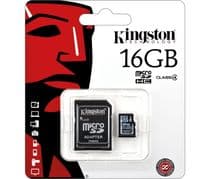 MEM-SDC4/16G Tarjeta de memoria micro SD-HC 16Gb + adaptador Kingston