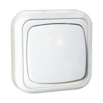 MS-36480/P Pulsador de superficie blanco