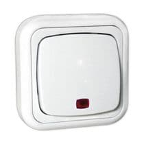 MS-36480/PL Pulsador de superficie con luz