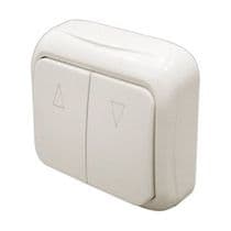 MS-475 Pulsador doble de superficie para control de persianas
