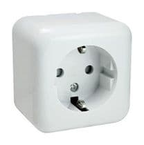 MS-476 Base de enchufe schuko para superficie