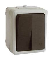 MSE-092 Doble interruptor de superficie estanco protección IP54