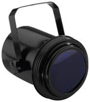 PAR-36/SW Foco proyector redondo negro para lamparas PAR36 de 6V