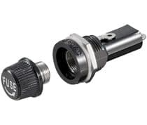 PF-SN4 Portafusible panel para fusibles de cristal y ceramicos 5x20mm