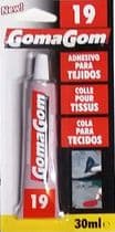PG-19 Pegamento GomaGom adhesivo para tejidos 30mL