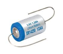 Pila de Litio ER14250, 1/2AA 3,6V/1200mAH con terminales para soldar