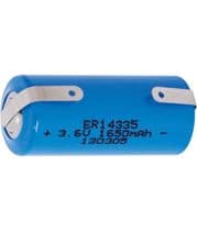 Pila de Litio ER14335 3,6V/1650mAH con terminales lengüeta