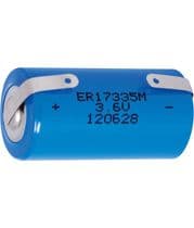 Pila de Litio ER17335M, 2/3A 3,6V/1800mAH con terminales