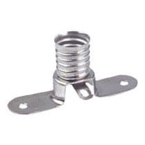 PL-026 Porta-bombilla con casquillo rosca E10 con soporte de fijación