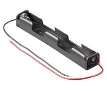 POR-017 Portapilas para 2 pila R-06 / AA con cables