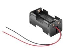 POR-019 Portapilas con cables para 4 pilas de 1,5V R-6/AA