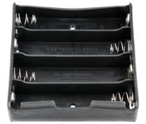 POR-037 Portapilas para batería de litio 18650 X 4 para soldar en PCB