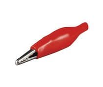 PZ-050 Pinza cocodrilo aisladas 35mm rojo ó negro