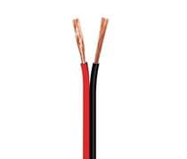 R-32R/N Cable paralelo de altavoz 2x1mm rojo y negro, rollo de 100m ó trozo por metros