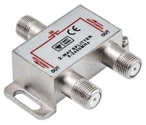 RE-120 Repartidor distribuidor de señal de antena 1 entrada y 2 salidas 5-2450Mhz