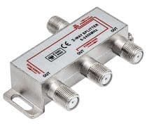 RE-121 Repartidor distribuidor de señal de antena 1 entrada y 3 salidas 5-2450Mhz
