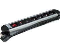 REGLE-4ICP Regleta de 4 bases schuko con protección de sobrecarga interruptor y cable 1,5m