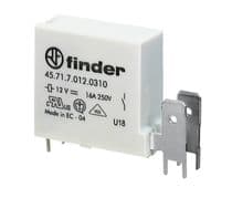 RL-272 Relé 24Vcc de 1 circuito N/A 16A con Pines y 2 terminales faston 6,3mm