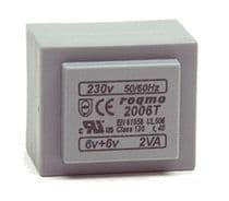 RQS-1506 Transformador de alimentación encapsulado 6V, 1,5VA, 250mA