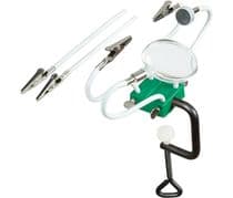 SN-394 Soporte de brazos flexibles con pinzas, imán y lupa