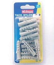 TCN-45037 Blister de tacos de nylon gris M8 de 8x40mm