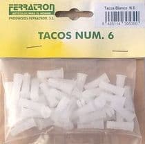 TCP-305390 Blister de tacos blancos M6
