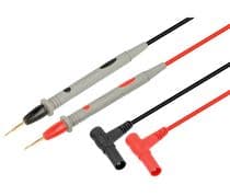 TES-P007 Juego puntas de prueba para polimetro con puntas super finas y bananas 4,2mm