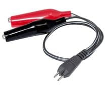 TES-W011 Latiguillo de conector de 2 Pin a pinzas cocodrilo roja y negra