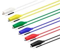 TES-W012 Juego de latiguillos pinzas de cocodrilo a pines macho