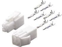 TF-2104 Kit conectores multipolares 4 vias con terminales machos y hembras crimpar