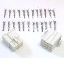 TF-2112 Kit conectores multipolares 12 vias 5A con terminales machos y hembras crimpar