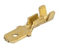 TF-4020 Terminal Faston macho para crimpar no aislado 4,8mm para conexión de 0,5 a 1,5mm