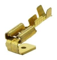 TF-910 Terminal Fastón hembra macho Piggyback 6,3mm para crimpar sección cable de 0,5 a 1mm2