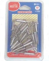 TOR-A5697 Blister de 20 remaches 5x20mm