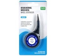 TRE-019 Trenza de-soldadora con flux en dispensador malla cobre 2,5mm x 1,5 metros