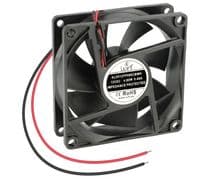 VEN-013 Ventilador 12Vcc 80x80x25mm rodamiento de bolas