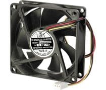 VEN-031 Ventilador 80x80x25mm cojinete de fricción 12V 3 hilos