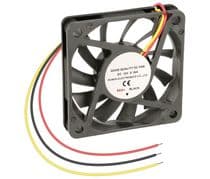 VEN-046 Ventilador 12Vcc 60x60x10mm cojinete de fricción