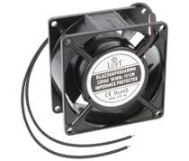 VEN-063 Ventilador 230Vac 80x80x38mm Chasis Aluminio Rodamiento de Bolas