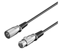 WIR-356 Conexión Canon para microfono XLR macho a XLR hembra 6 metros