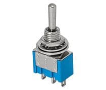 YP-186 Interruptor conmutador de palanca de 1 circuito y 3 posiciones ON/OFF/ON 3A/250Vca