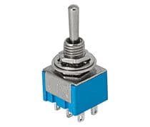 YP-190 Interruptor conmutador de palanca de 2 circuito y 3 posiciones ON/OFF/ON 3A/250Vca