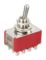 YP-449 Interruptor conmutador de palanca de 4 circuitos y 2 posiciones 2A/250Vca