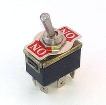 YP-467C3 Interruptor de palanca bipolar 3 posiciones 6 faston 10A/250Vca