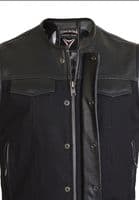 Anarchy Leather Waistcoat|SOA Cut-Off|Leather Vest|JAX