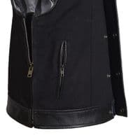 Anarchy Leather Waistcoat|SOA Cut-Off|Leather Vest|JAX
