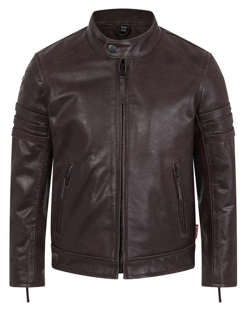 Childrens Leather Motorcycle JacketBoys Biker JacketsLOGAN