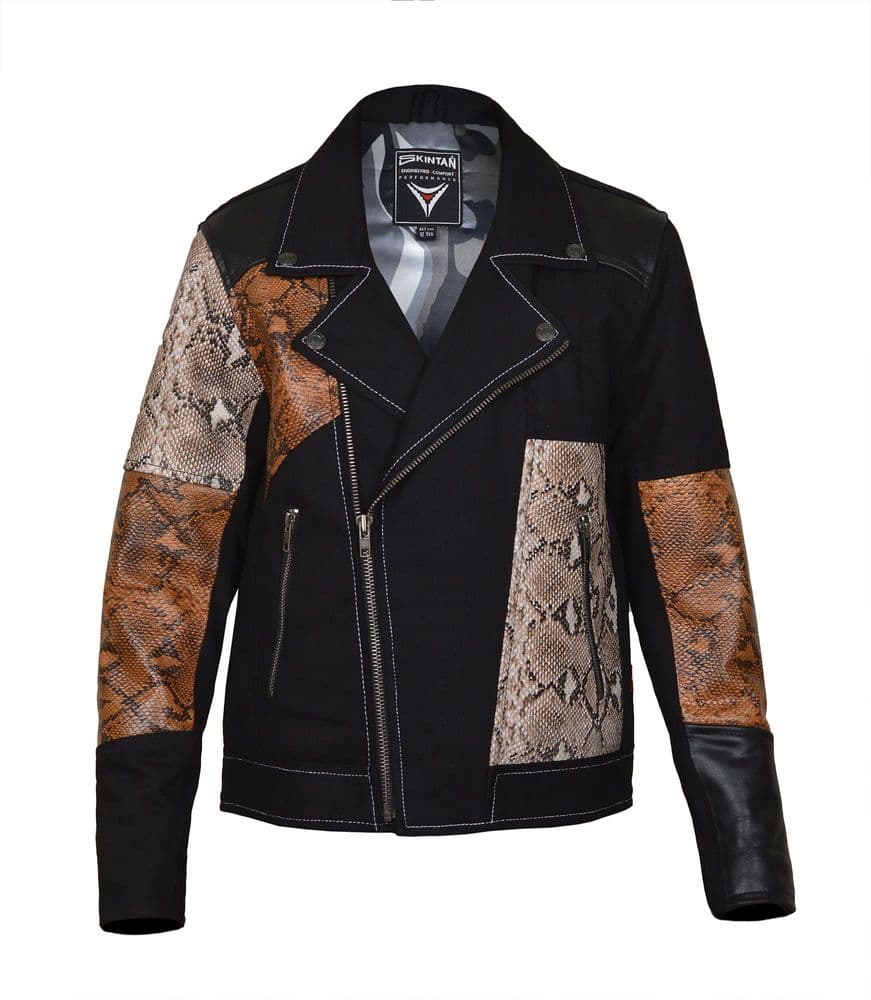 Nova - Children's Jacket Denim with Leather