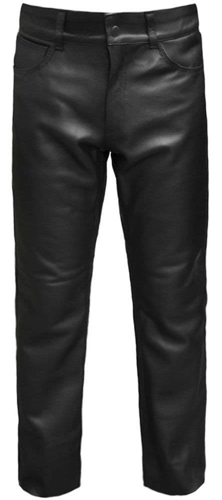 Plain - Leather Motorcycle Trousers
