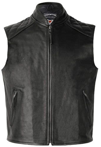 Leather Motorbike Waistcoat|Biker Vest